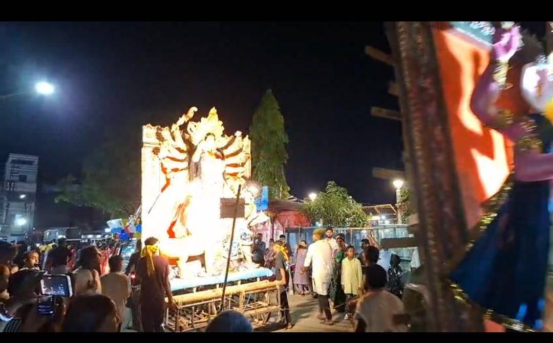 ধর্মনগর শহরে বিজয়া দশমী মানেই এক অন্য আবহ। 